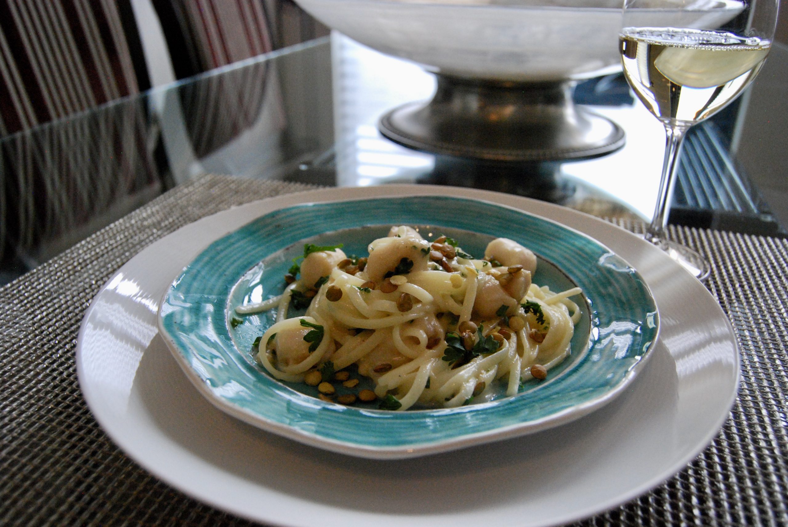 Scallop and Brie Pasta