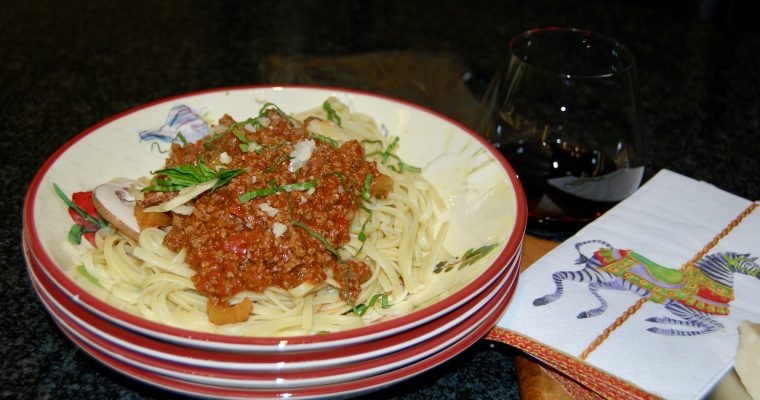Spaghetti with Meat Sauce (Ragu)