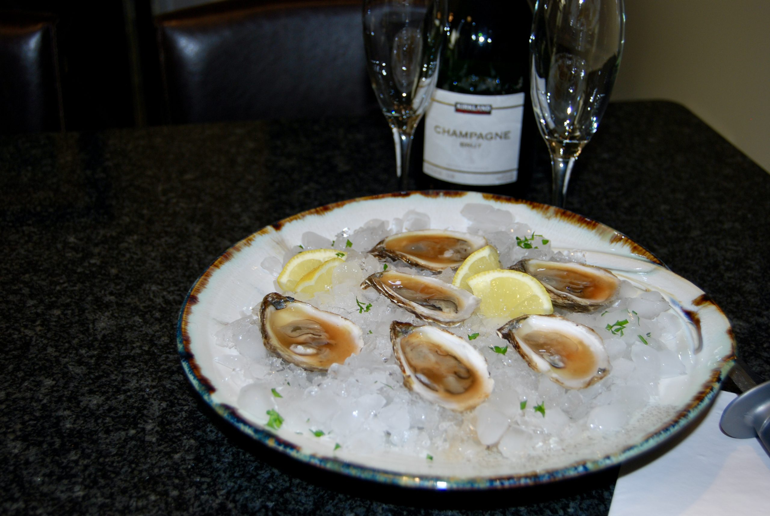 Oysters and Champagne Mignonette